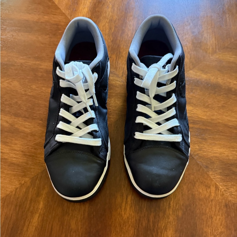 Jordan Black and White Athletic Shoes Versatile Design